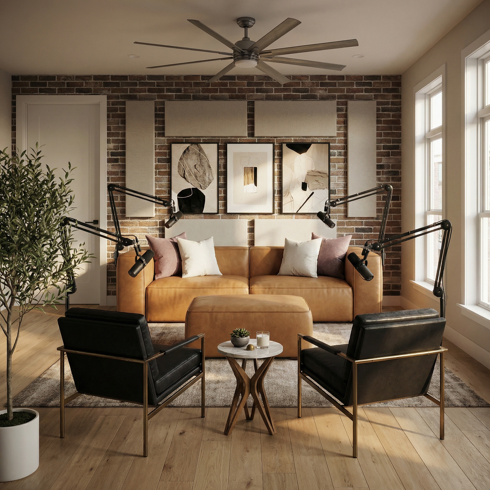 Masculine Studio with bold modern design and professional edge